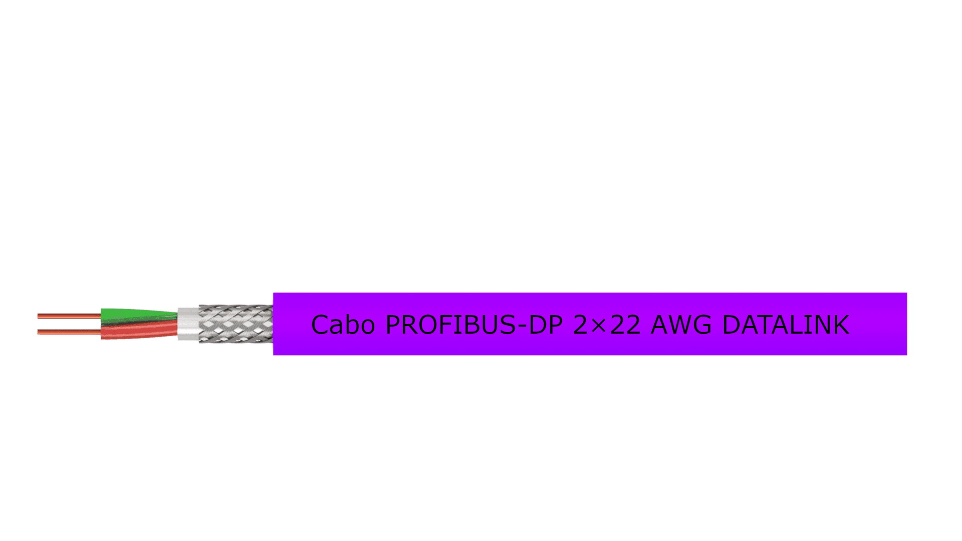 Cabo PROFIBUS-DP 2×22 AWG